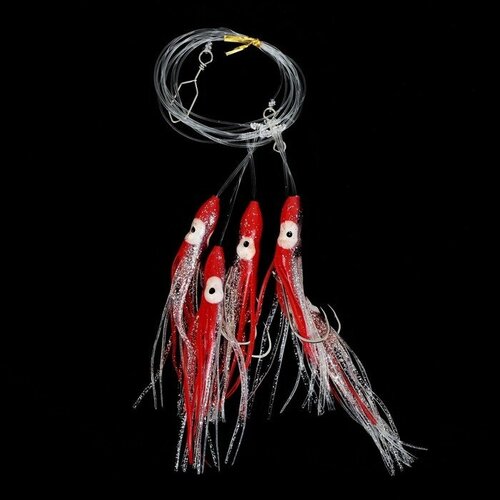 Снасточка морская Kujira Octopus System SP004 H5 50 цвет Red 635₽