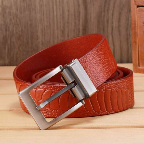 фото Ремень мужской из телячьей кожи, артикул chm-0557st-1 luxury china collection sefaro