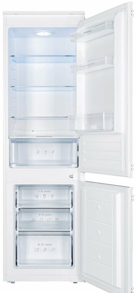 Встраиваемый холодильник Hansa BK303.0U двухкамерный, объем 275 литра, автономное сохранение холода - фотография № 7