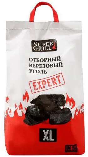 Уголь Super Grill березовый 3 кг - фотография № 2