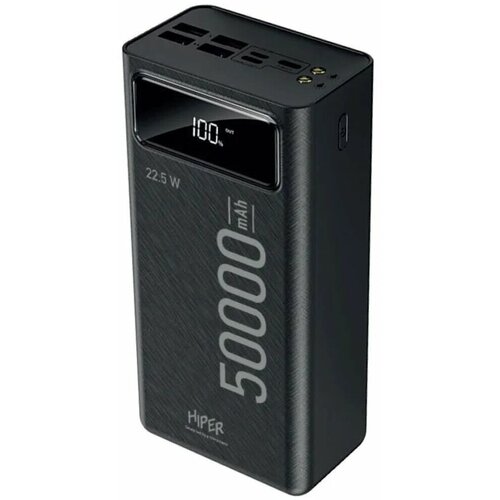 Внешний аккумулятор Hiper DELTA 50000 50000mAh 3A QC PD черный 447200₽