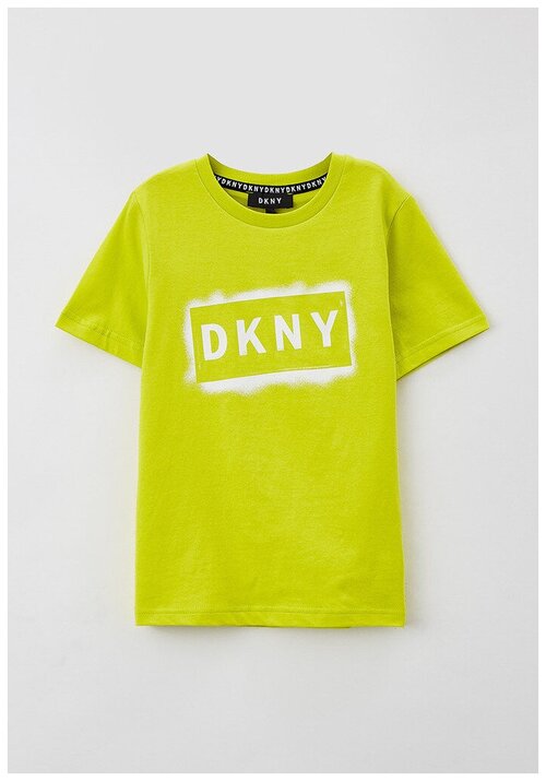 Футболка DKNY, размер 164, желтый