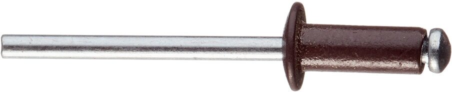 Заклепка вытяжная 48x12 мм алюминий/сталь коричневая RAL 8017 (100 шт.)