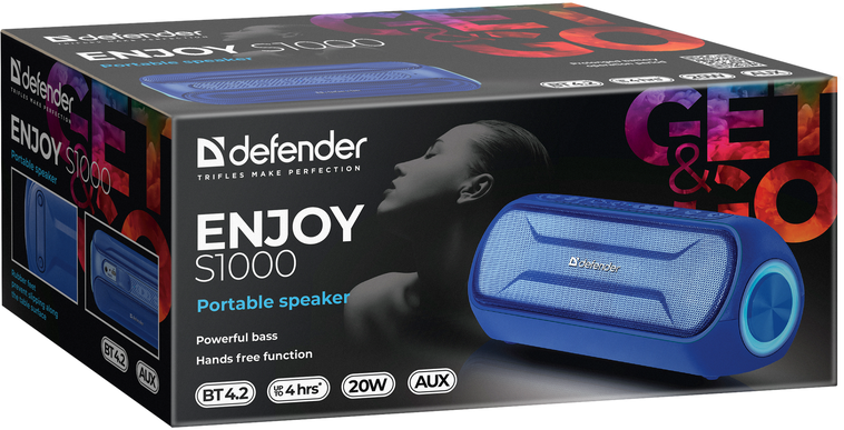 Колонки DEFENDER ENJOY S1000 20Вт, bluetooth - фото №19