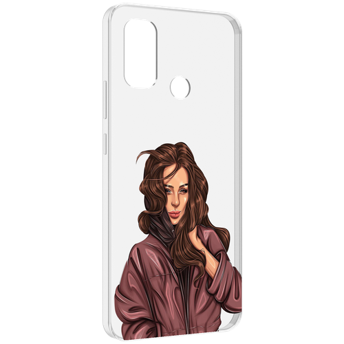 Чехол MyPads Арт-рисунок-девушки для UleFone Note 10P / Note 10 задняя-панель-накладка-бампер