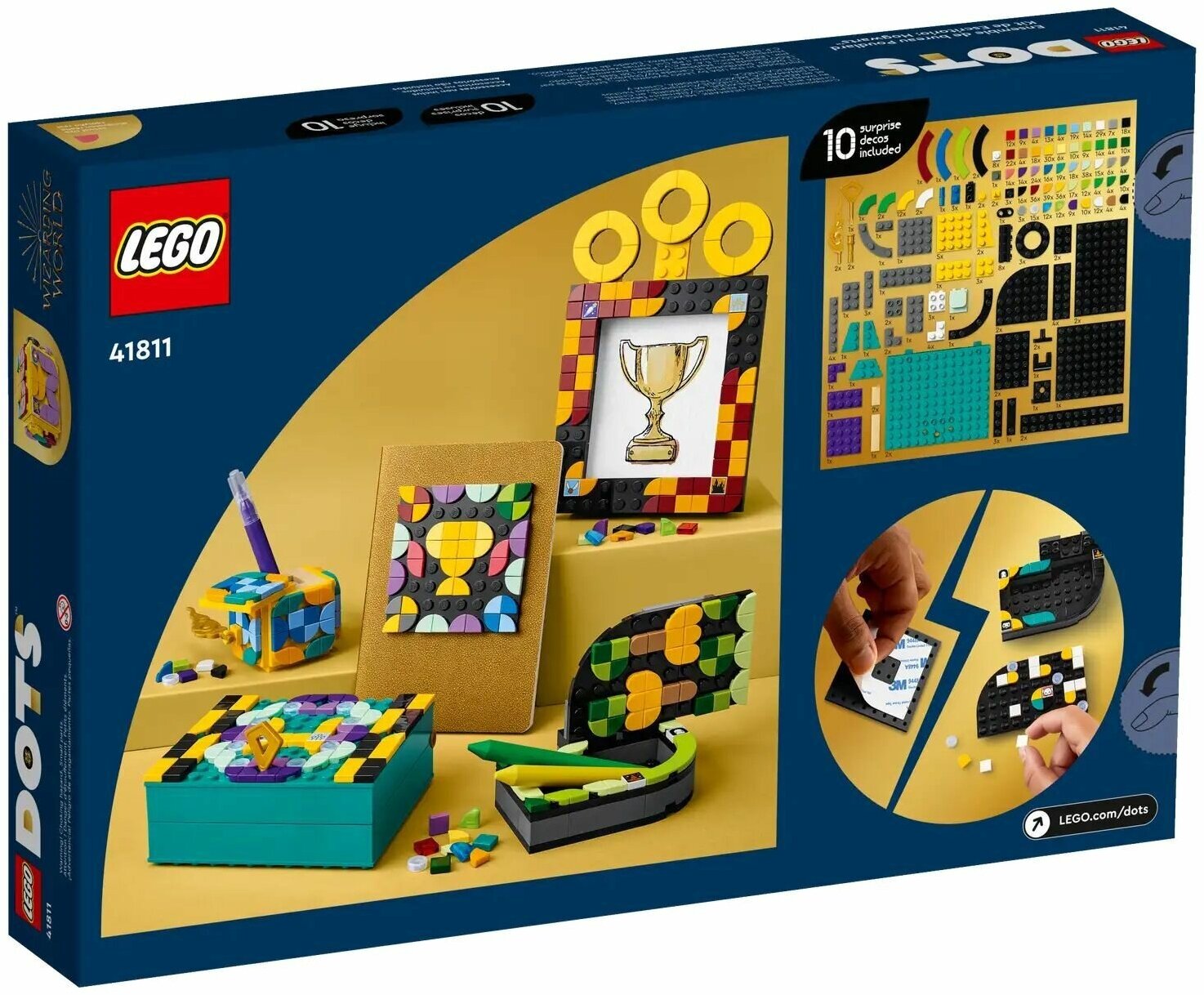 Набор с элементами конструктора LEGO DOTS 41811 Hogwarts Desktop Kit