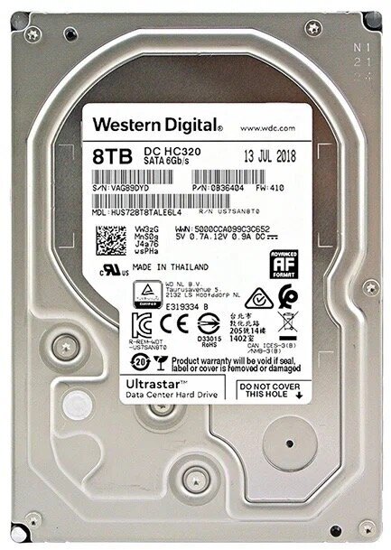 Жесткий диск Western Digital 8 ТБ HUS728T8TALE6L4