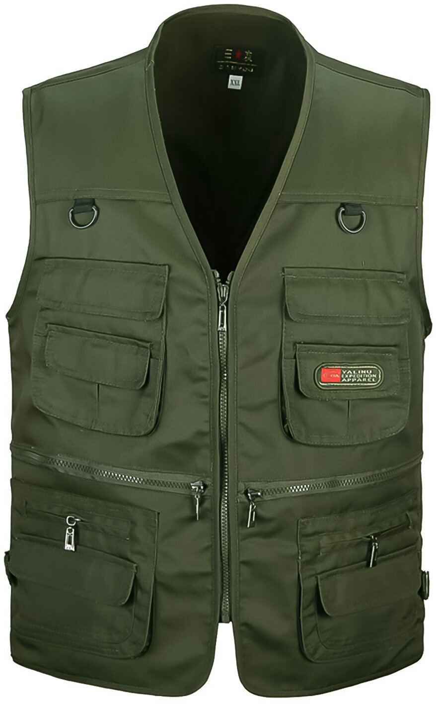 Жилет рыболовный с карманами Fishers Vest, зеленый XXXL