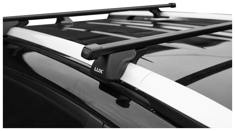 Багажник/Багажная система на классические рейлинги "LUX" Классик для Volvo XC70 III (2007-)