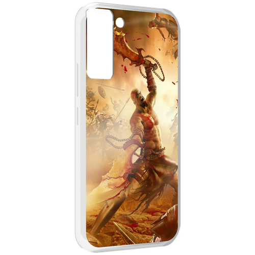 Чехол MyPads God Of War III для Tecno Pop 5 LTE / Pop 5 Pro задняя-панель-накладка-бампер чехол mypads queen of pain dota 2 для tecno pop 5 lte pop 5 pro задняя панель накладка бампер