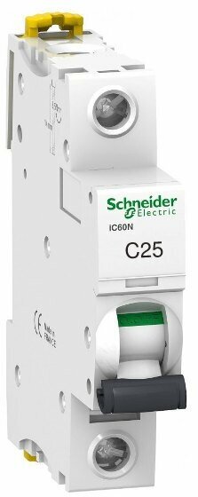 Автоматический выключатель Schneider Electric Acti9 iC60N 1P, C, 25A