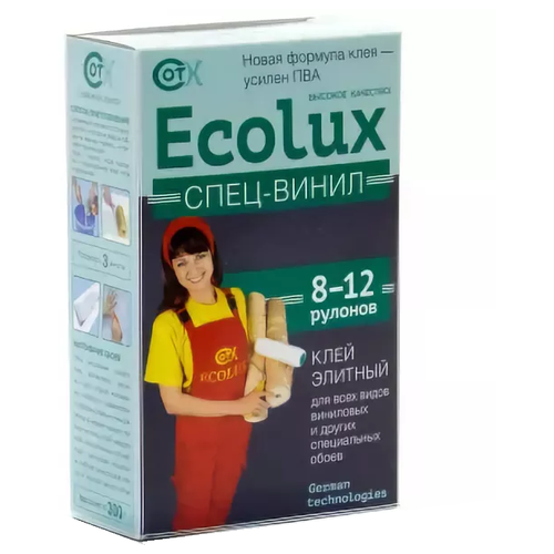 Клей для обоев Спец-Винил 300 гр ECOLUX (Артикул: 4100016539) клей обойный ecolux