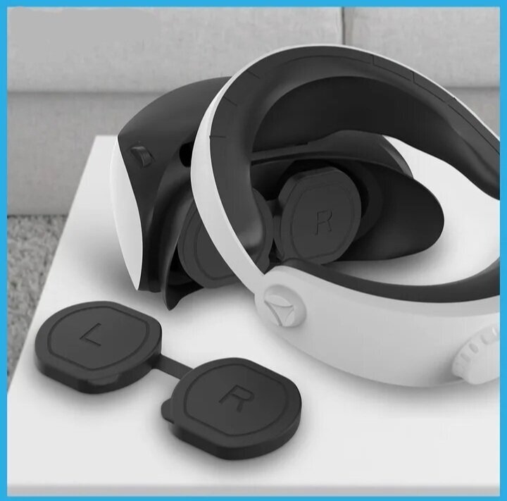 Заглушка накладка для линз очков Sony PS VR2 (спасают линзы от царапин и солнечных лучей) черная
