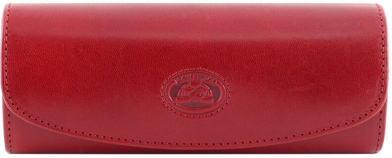 Кожаный женский футляр для очков Tony Perotti Italico 330001/4 красный