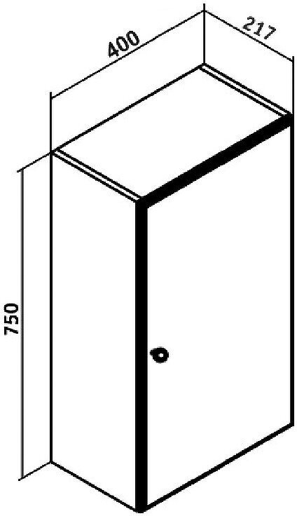 Шкаф подвесной Runo Кредо 40 белый (00-00001149) - фотография № 4
