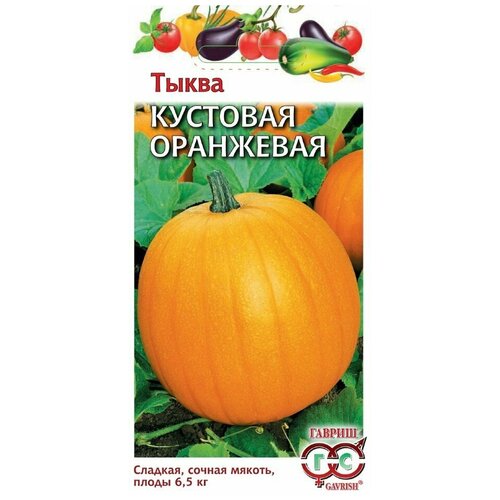 Семена гавриш Тыква Кустовая оранжевая, 1г семена тыква кустовая оранжевая 2 г