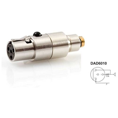 DPA DAD6010 переходник c MicroDot на Shure U/SC/SLX/ULX/GLXD/ULXD/QLXD, Axient Digital, TOA WM4300,