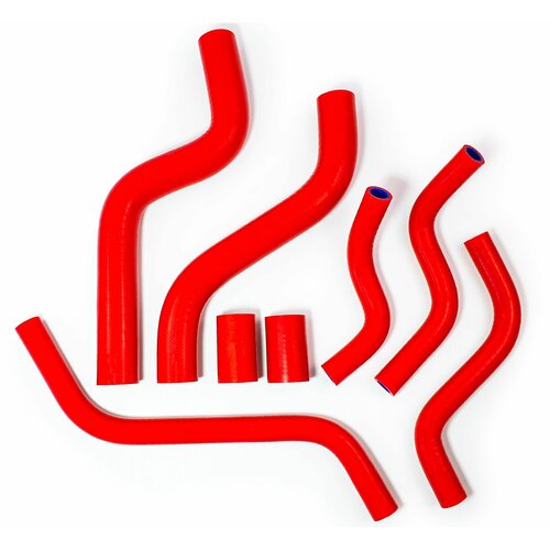 Патрубки ВАЗ 2108-099 (карбюратор) к-т 8 шт. / Красный силикон / 2108-1303010