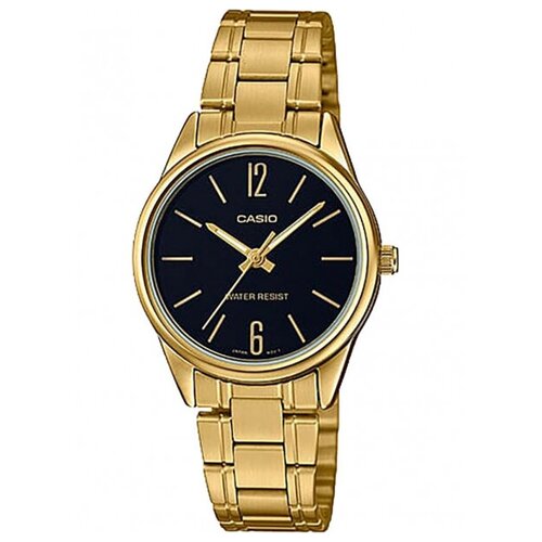 Наручные часы CASIO LTP-V005G-1B, золотой, черный