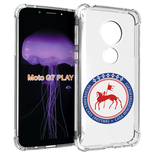 Чехол MyPads герб-саха-якутия для Motorola Moto G7 Play задняя-панель-накладка-бампер