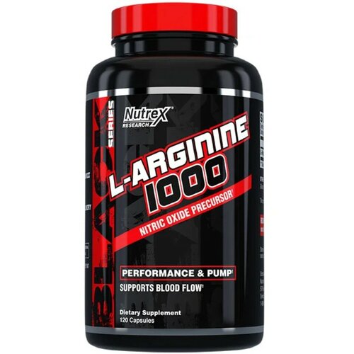 Nutrex L-Arginine 1000 мг , Аргинин капсулы , L-аргинин — Аминокислота , 120 шт. капсул