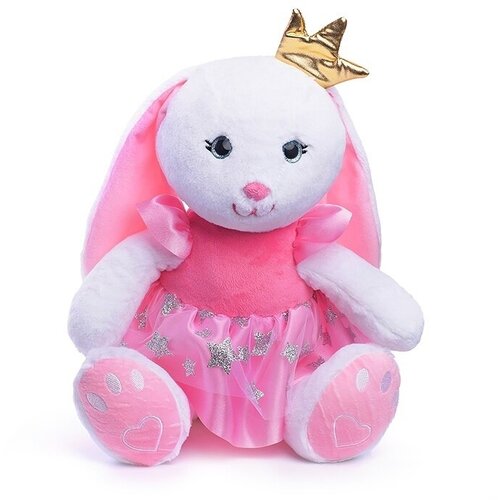 Мягкая игрушка СмолТойс Зайка Принцесса 35 см (7103/БЕЛ/35) мягкая игрушка зайка принцесса в35 7103 бел 35