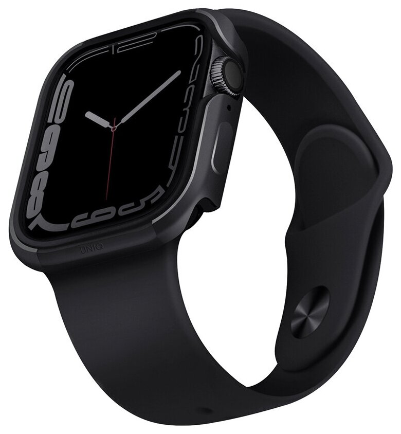 Uniq для Apple Watch 7 45 mm /4/5/6/SE 44mm чехол Valencia aluminium Graphite