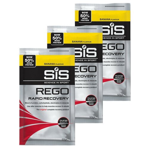 Восстановление SCIENCE IN SPORT (SiS) REGO Rapid Recovery 3 x 50 г, Банан