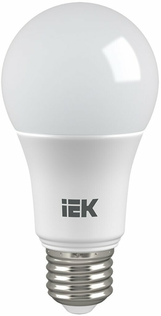 Лампа светодиодная E27, 11 Вт, 75 Вт, 230 В, груша, 3000 К, свет теплый белый, IEK, A60, LED
