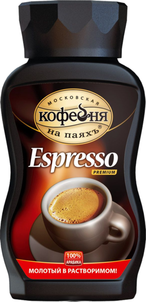 Кофе растворимый Московская Кофейня на Паяхъ Espresso с молотым кофе, 95 г стеклянная банка - фотография № 8