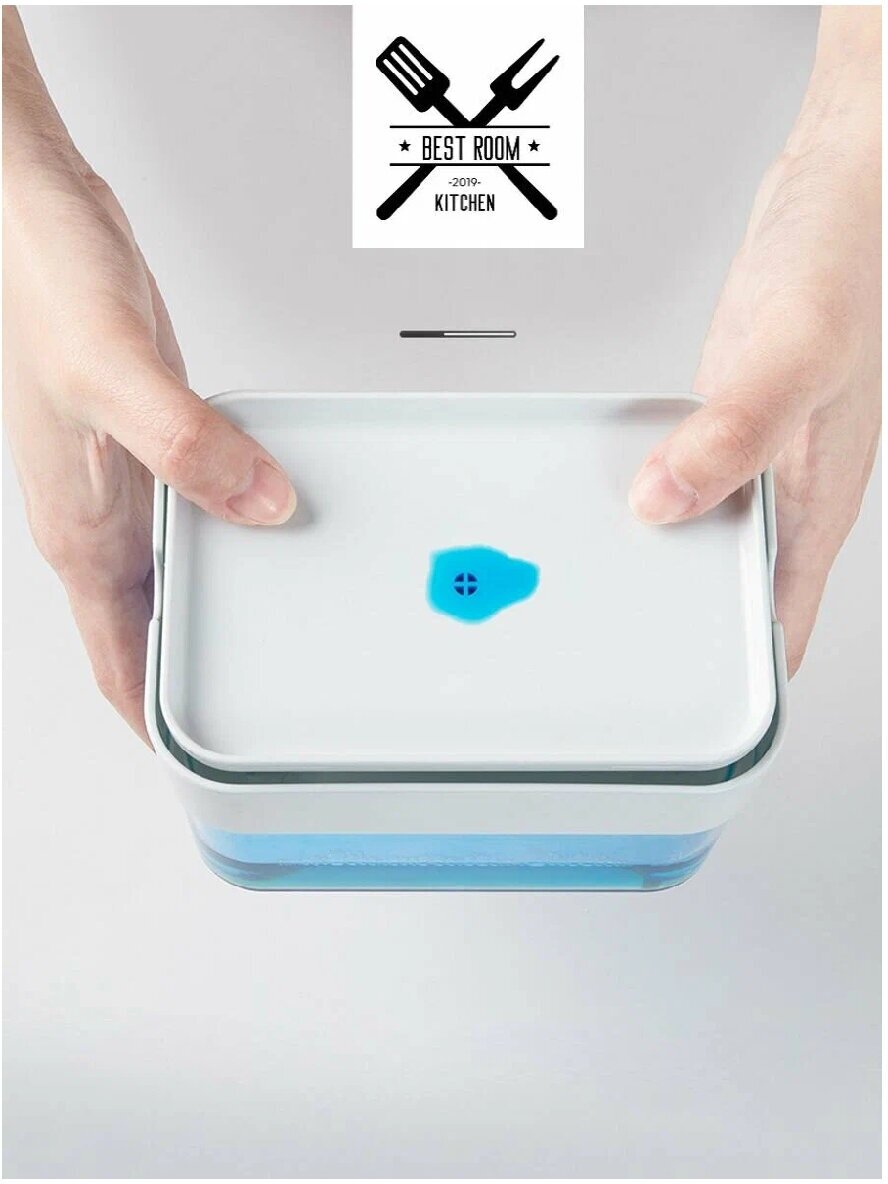 Дозатор кухонный для моющего средства / диспенсер для мыла с губкой / органайзер , цвет микс - фотография № 2