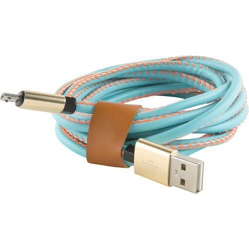 Дата кабель USB - micro USB (2 метра) оплетка экокожа/Провод USB - micro USB/Кабель USB - micro USB разъем/Зарядный кабель синий дата кабель usb micro usb 2а нейлоновая оплетка 50см провод usb micro usb разъем зарядный кабель черный