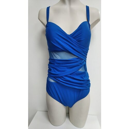 фото Слитный купальник , размер 48, голубой фардас