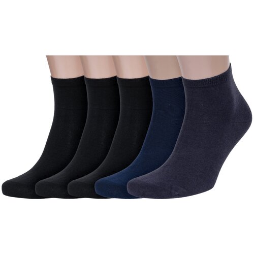 фото Мужские носки rusocks, 5 пар, укороченные, размер 25-27 (38-41), мультиколор