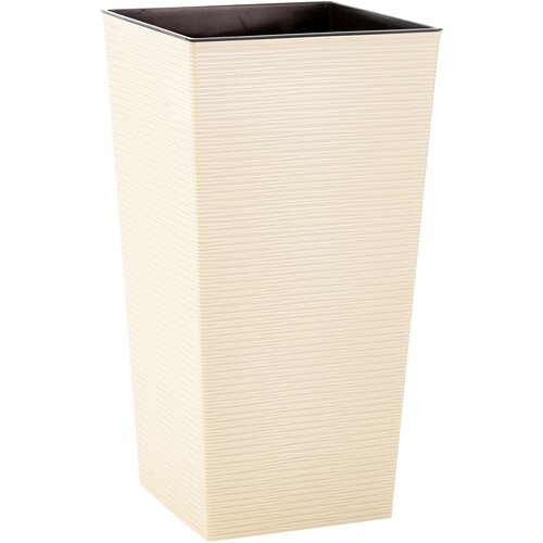 Кашпо Рапис 24х24х47 см пластик капучино 4474₽