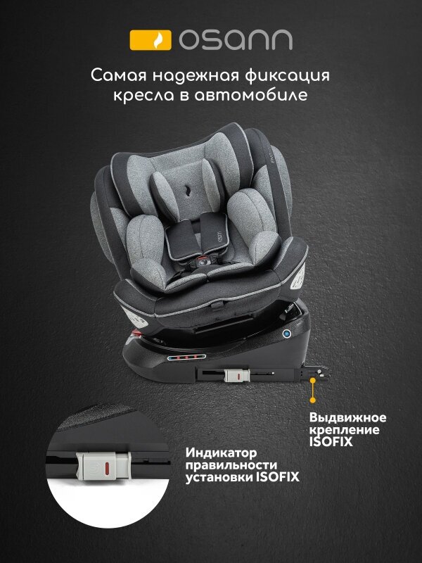 Детское автокресло Osann Eno360 SL Universe Grey