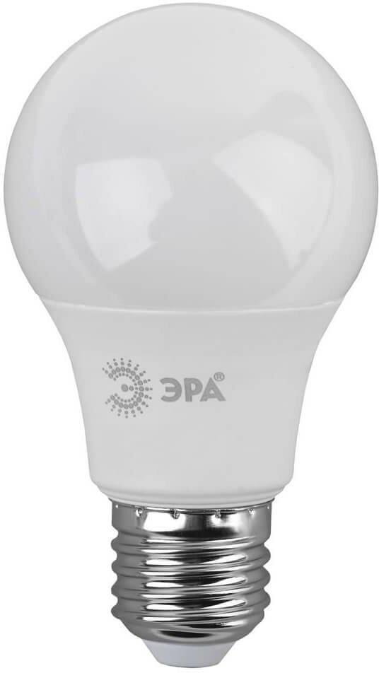 ЭРА Лампа светодиодная ЭРА E27 9W 4000K матовая LED A60-9W-840-E27 Б0032247