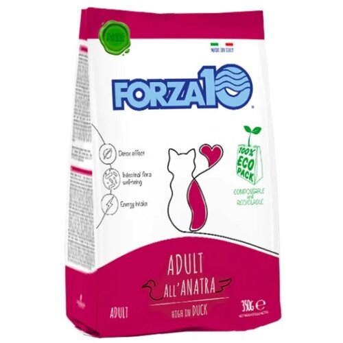 FORZA 10 MAINTENANCE ADULT CAT Cухой корм для взрослых кошек Утка 350 г