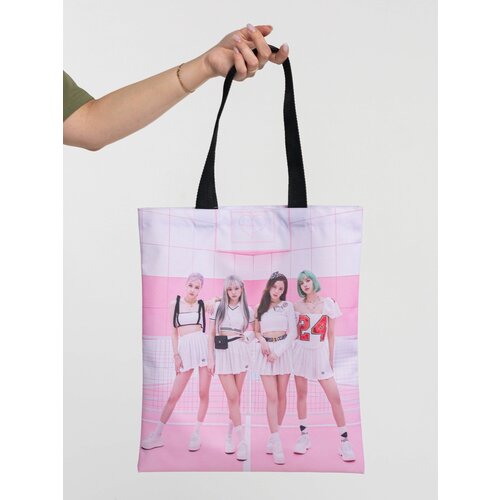 Сумка шоппер , белый, бежевый 55pcs kpop set for black and pink album born pink photocards jisoo jennie lisa rose collectible lomo card set fan collection