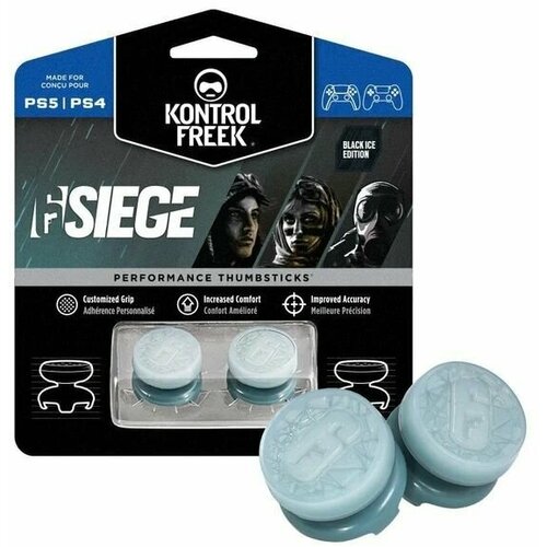 Насадки на стики FPS KontrolFreek Six Siege Black Ice для геймпада Sony PS4, PS5, Xbox 360 накладки №47