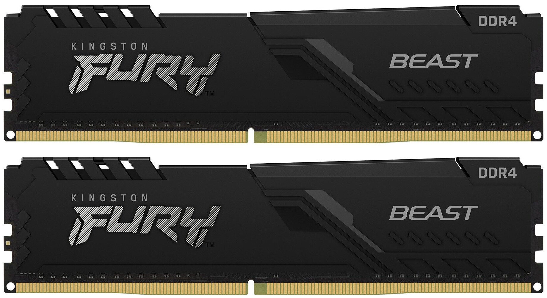 Оперативная память Kingston FURY Beast Black [KF436C17BBK2/16] 16 ГБ