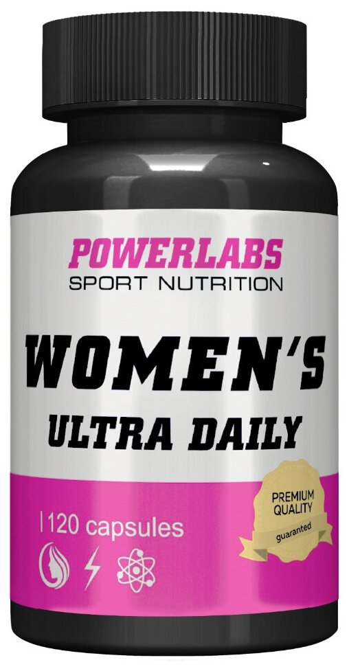 PowerLabs Витамины для женщин WOMEN'S ULTRA DAILY 120 капсул
