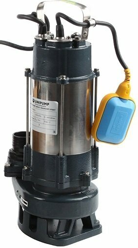 Насос фекальный UNIPUMP FEKAPUMP V750 F - 0,75 кВт (однофазный, Hmax 10м, Qmax 300л/мин, кабель 6м)