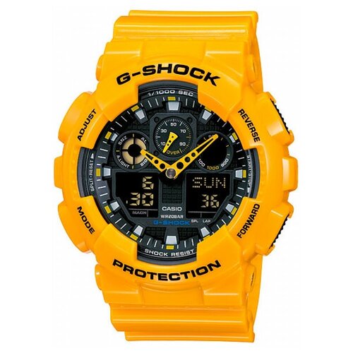 Наручные часы CASIO G-Shock, черный, желтый наручные часы casio la700weg 9a золотой