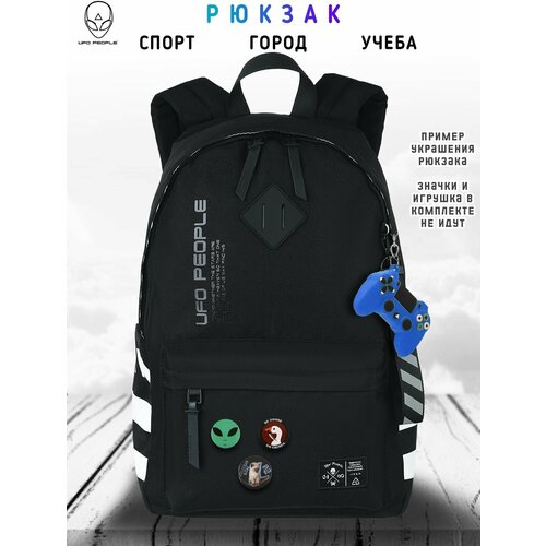 фото Мужской рюкзак ufo people, яркий повседневный городской рюкзак, тканевый рюкзак унисекс