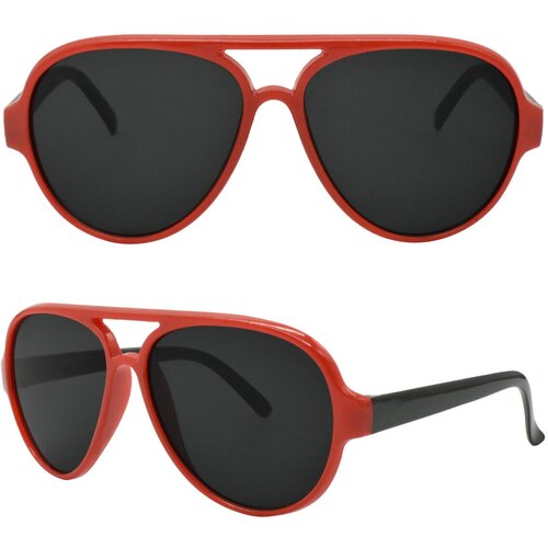 фото Солнцезащитные очки , авиаторы, оправа: пластик, красный мир оптики