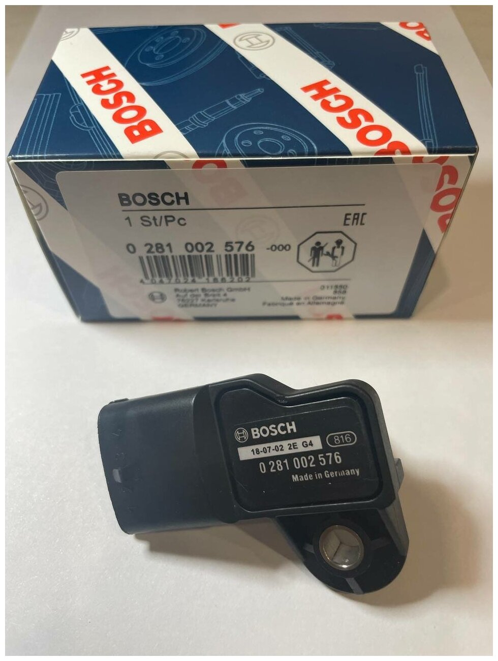 Датчик давления наддува Bosch 0281002576