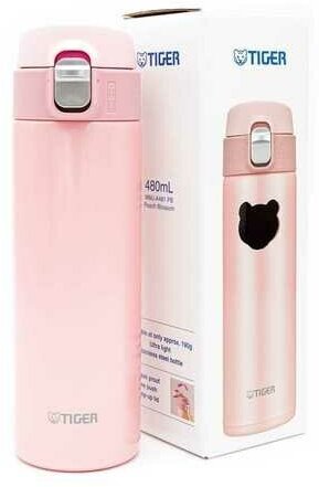 Термокружка TIGER MMJ-A481 Peach Blossom 0,48 л (цвет пудрово-розовый) - фотография № 9