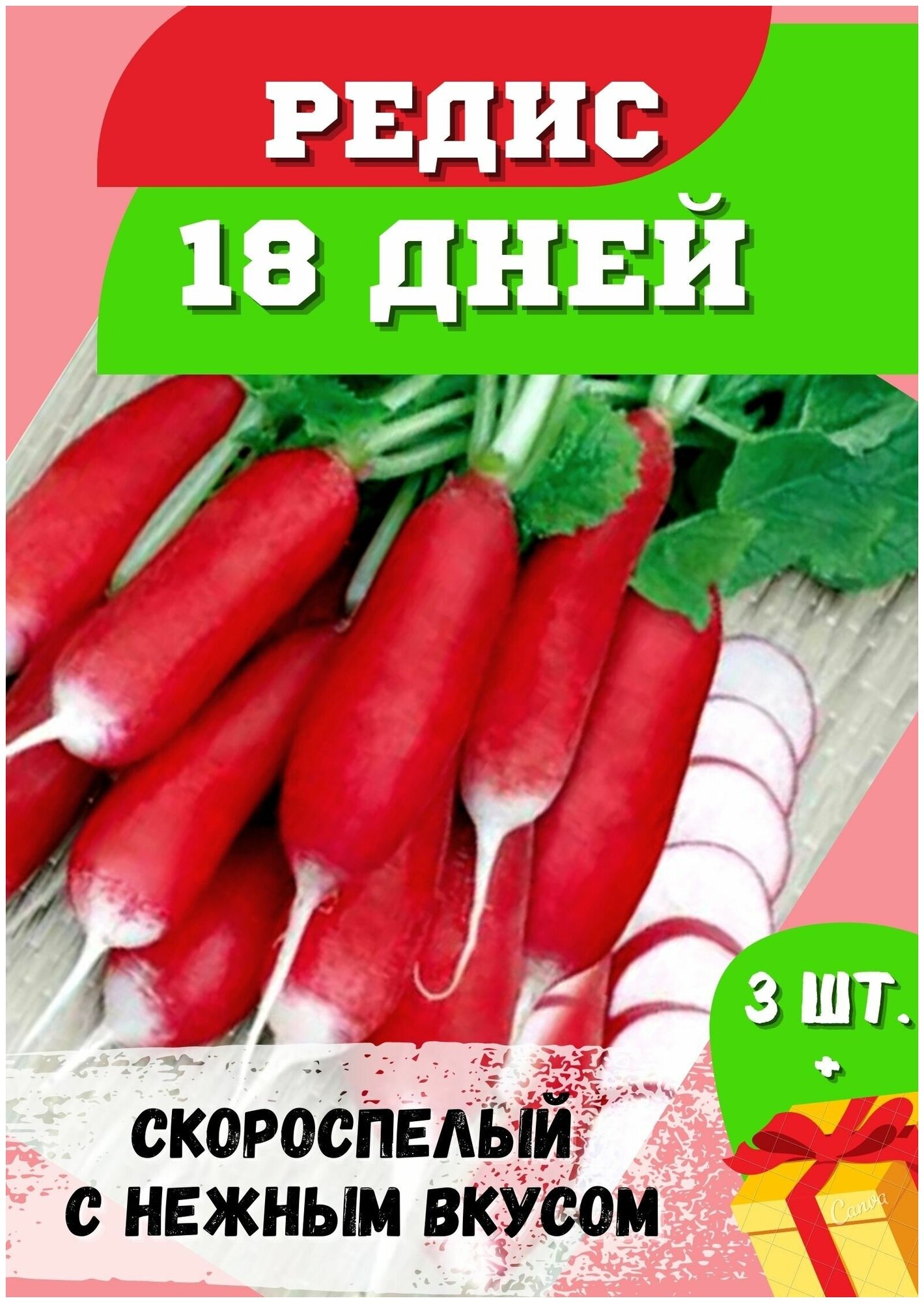 Редис 18 дней