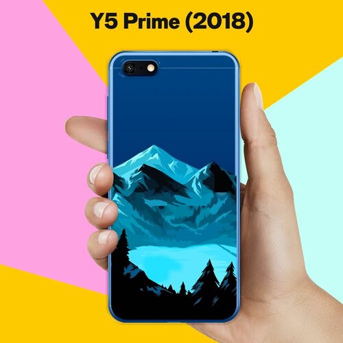 Силиконовый чехол Горы и озеро на Huawei Y5 Prime (2018) силиконовый чехол горы и лес на huawei y5 lite 2018